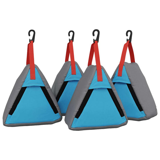 vidaXL Σακούλα Αποθήκευσης 4 pcs Γκρι και Μπλε 24 x 16 x 24 εκ oxford