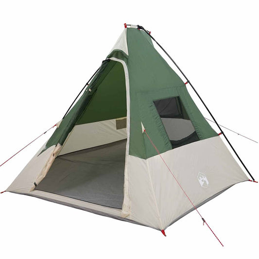 vidaXL Σκηνή Other Πράσινο και Μαύρο 383 x 338 x 217 εκ. Πολυεστέρας