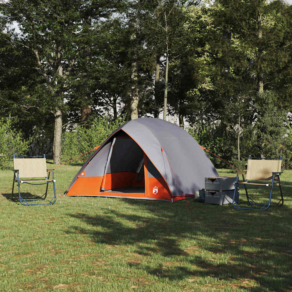 vidaXL Σκηνή Γκρι και πορτοκαλί 275 x 230 x 140 εκ.