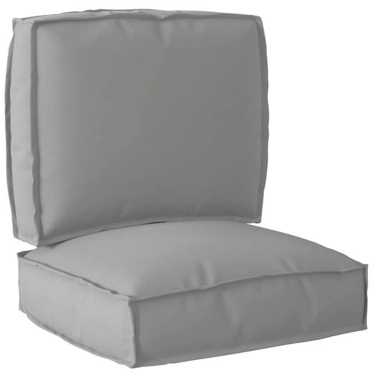 vidaXL Σετ Μαξιλαριών Πάγου 2 pcs Γκρι 50 x 50 x 12 cm Ύφασμα Oxford