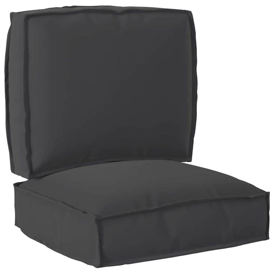 vidaXL Σετ Μαξιλαριών Πάγου 2 pcs Μαύρο 50 x 50 x 12 cm Ύφασμα Oxford