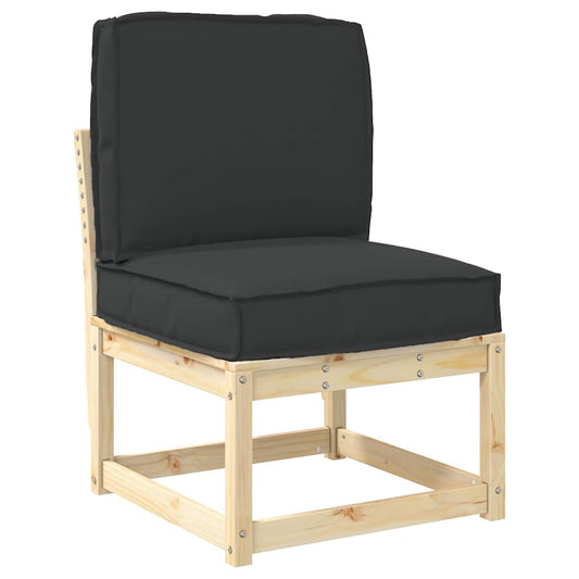 vidaXL Σετ Μαξιλαριών Πάγου 2 pcs Μαύρο 50 x 50 x 12 cm Ύφασμα Oxford