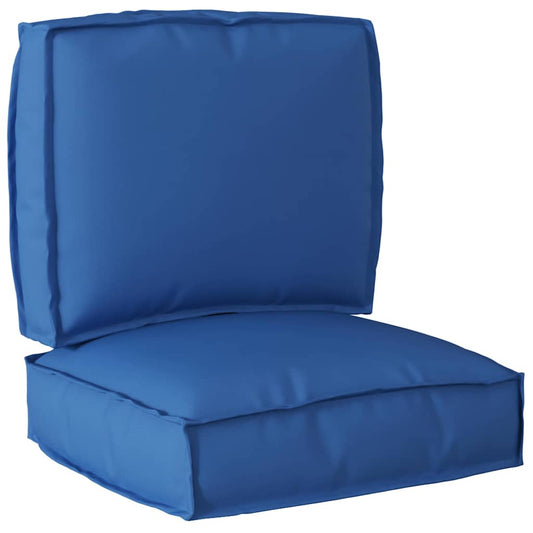 vidaXL Σετ Μαξιλαριών Πάγου 2 pcs Μπλε Ρουά 50 x 50 x 12 cm
