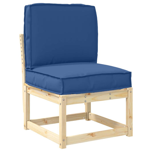 vidaXL Σετ Μαξιλαριών Πάγου 2 pcs Μπλε Ρουά 50 x 50 x 12 cm