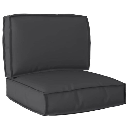 vidaXL Σετ Μαξιλαριών Πάγου 2 pcs Μαύρο 60 x 60 x 12 cm Ύφασμα Oxford