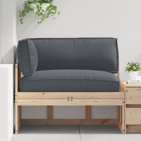 vidaXL Σετ Μαξιλαριών Πάγου 3 pcs Ανθρακί 120 x 80 x 12 cm