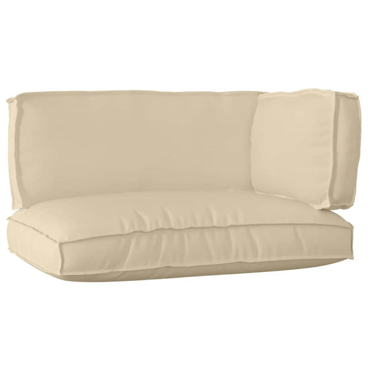 vidaXL Σετ Μαξιλαριών Πάγου 3 pcs Μπεζ 120 x 80 x 12 cm Ύφασμα Oxford