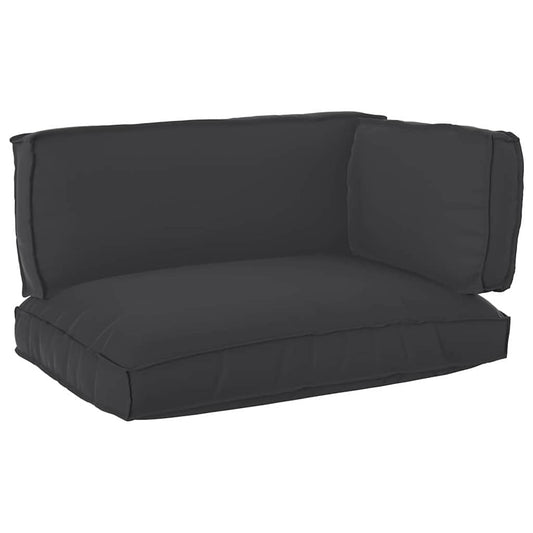 vidaXL Σετ Μαξιλαριών Πάγου 3 pcs Μαύρο 120 x 80 x 12 cm Ύφασμα Oxford