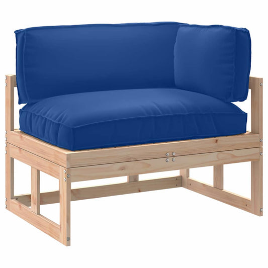 vidaXL Σετ Μαξιλαριών Πάγου 3 pcs Μπλε Ρουά 120 x 80 x 12 cm