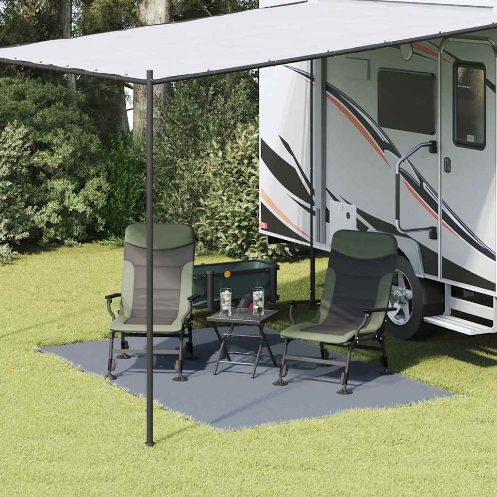 vidaXL Χαλκάκι Σκηνής Μπλε και Γκρι 300 x 200 cm Πολυαιθυλένιο