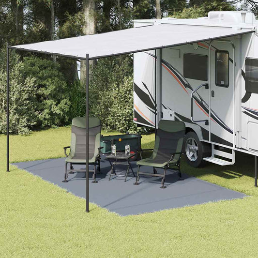 vidaXL Χαλκάκι Σκηνής Μπλε και Γκρι 450 x 250 εκ. Πολυαιθυλένιο