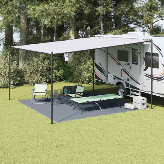 vidaXL Χαλκάκι Σκηνής Μπλε και Γκρι 400 x 400 cm Πολυαιθυλένιο