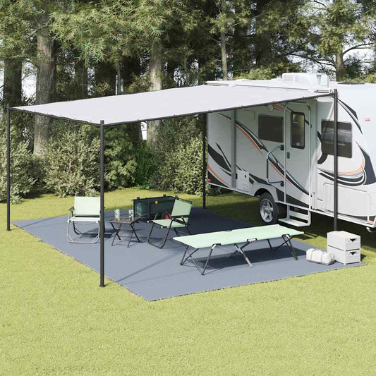 vidaXL Χαλκάκι Σκηνής Μπλε και Γκρι 600 x 400 cm Πολυαιθυλένιο