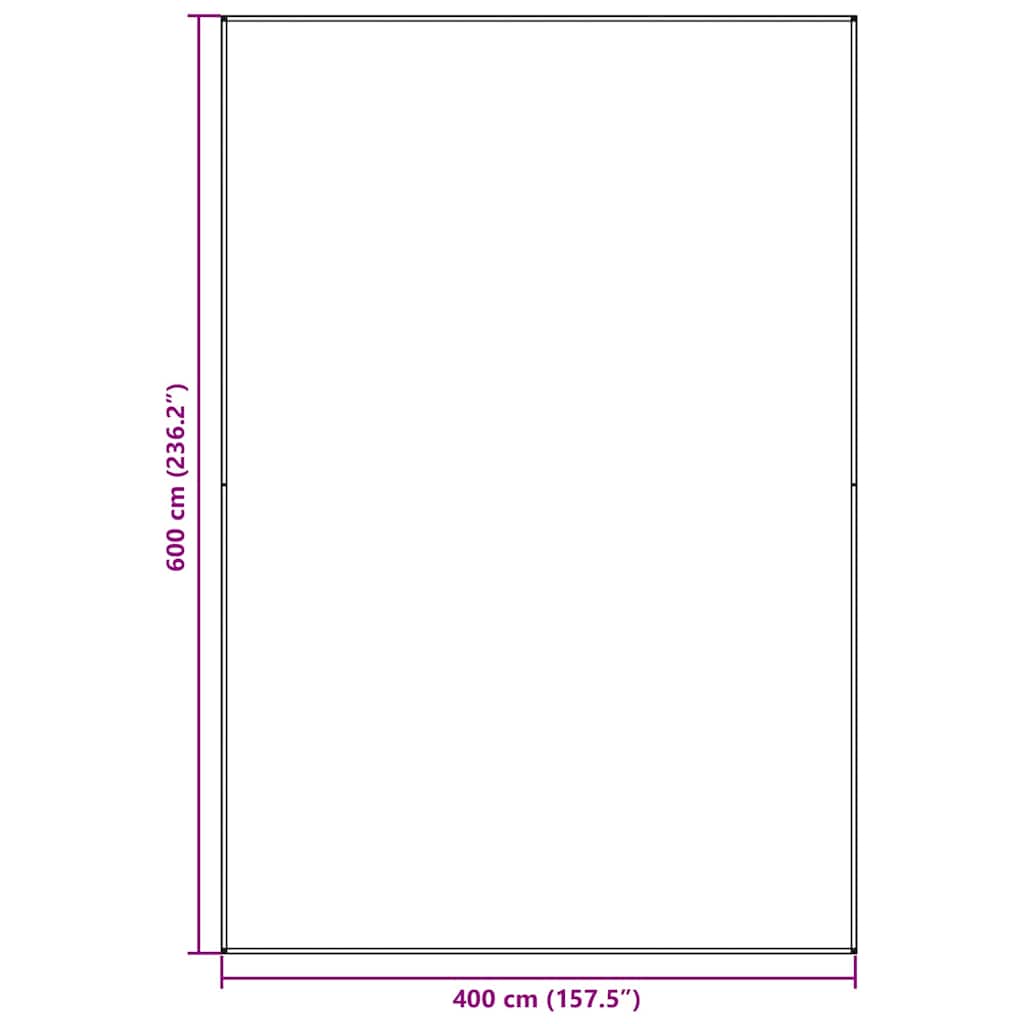vidaXL Χαλκάκι Σκηνής Μπλε και Γκρι 600 x 400 cm Πολυαιθυλένιο