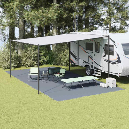 vidaXL Χαλκάκι Σκηνής Μπλε και Γκρι 800 x 400 εκ. Πολυαιθυλένιο