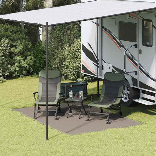 vidaXL Χαλκάκι Σκηνής Ανοιχτό γκρι 200 x 300 cm Πολυαιθυλένιο