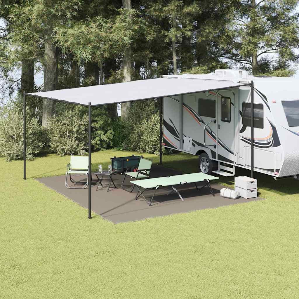 vidaXL Χαλκάκι Σκηνής Ανοιχτό γκρι 500 x 400 εκ. Πολυαιθυλένιο