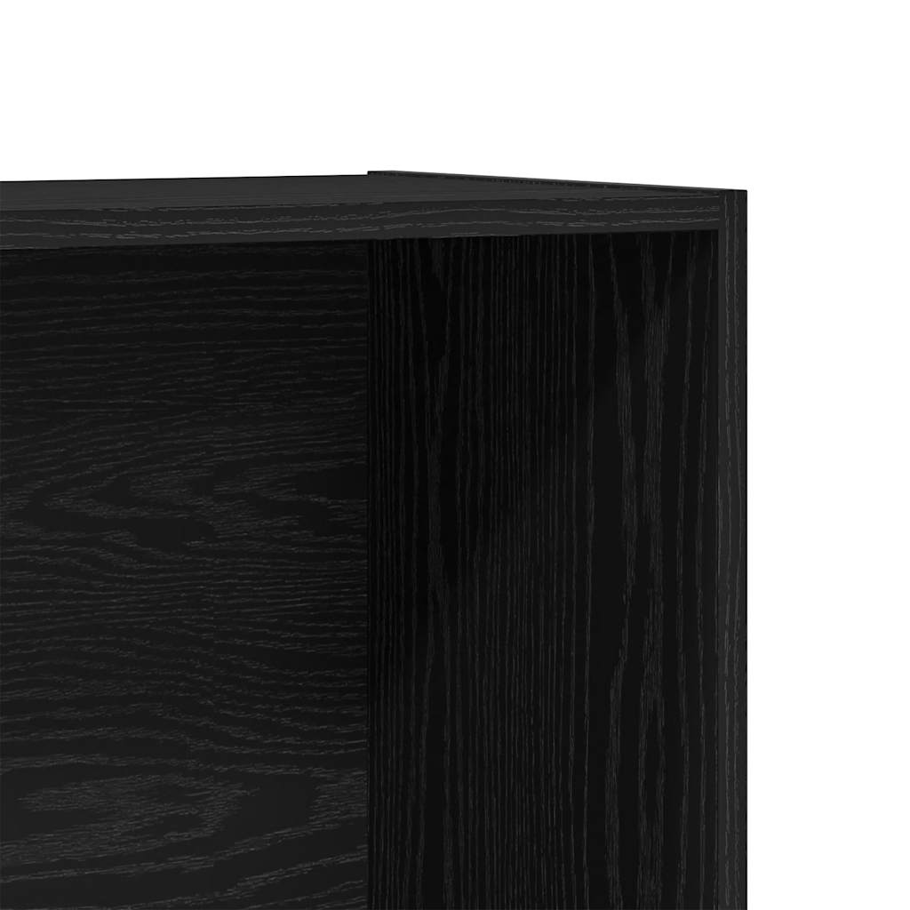 vidaXL Βιβλιοθήκη Μαύρη Δρυς 80x30x189 εκ. από Τεχνητό Ξύλο
