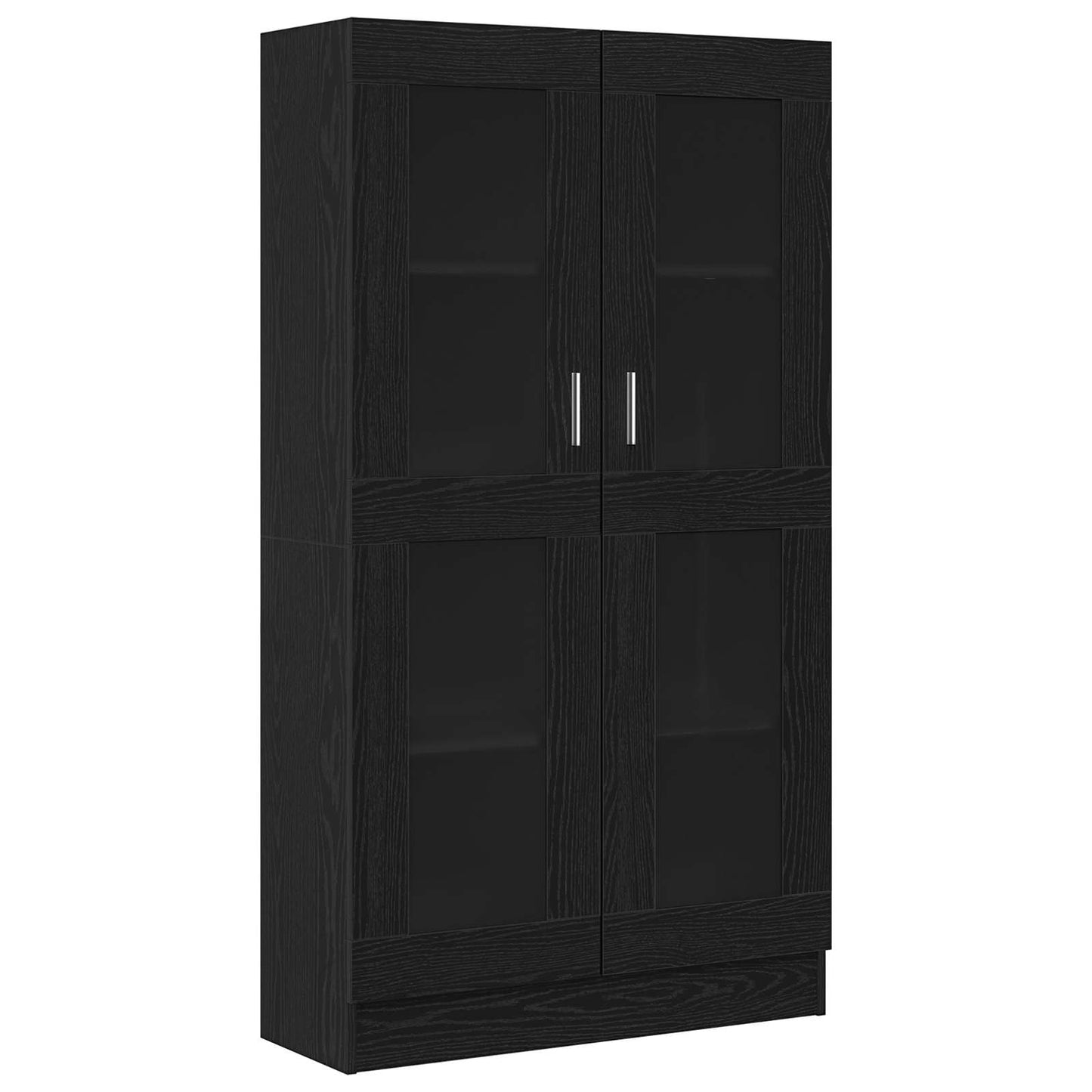 vidaXL Βιβλιοθήκη Μαύρη δρυς 82.5 x 30.5 x 150 cm Επεξεργασμένο ξύλο