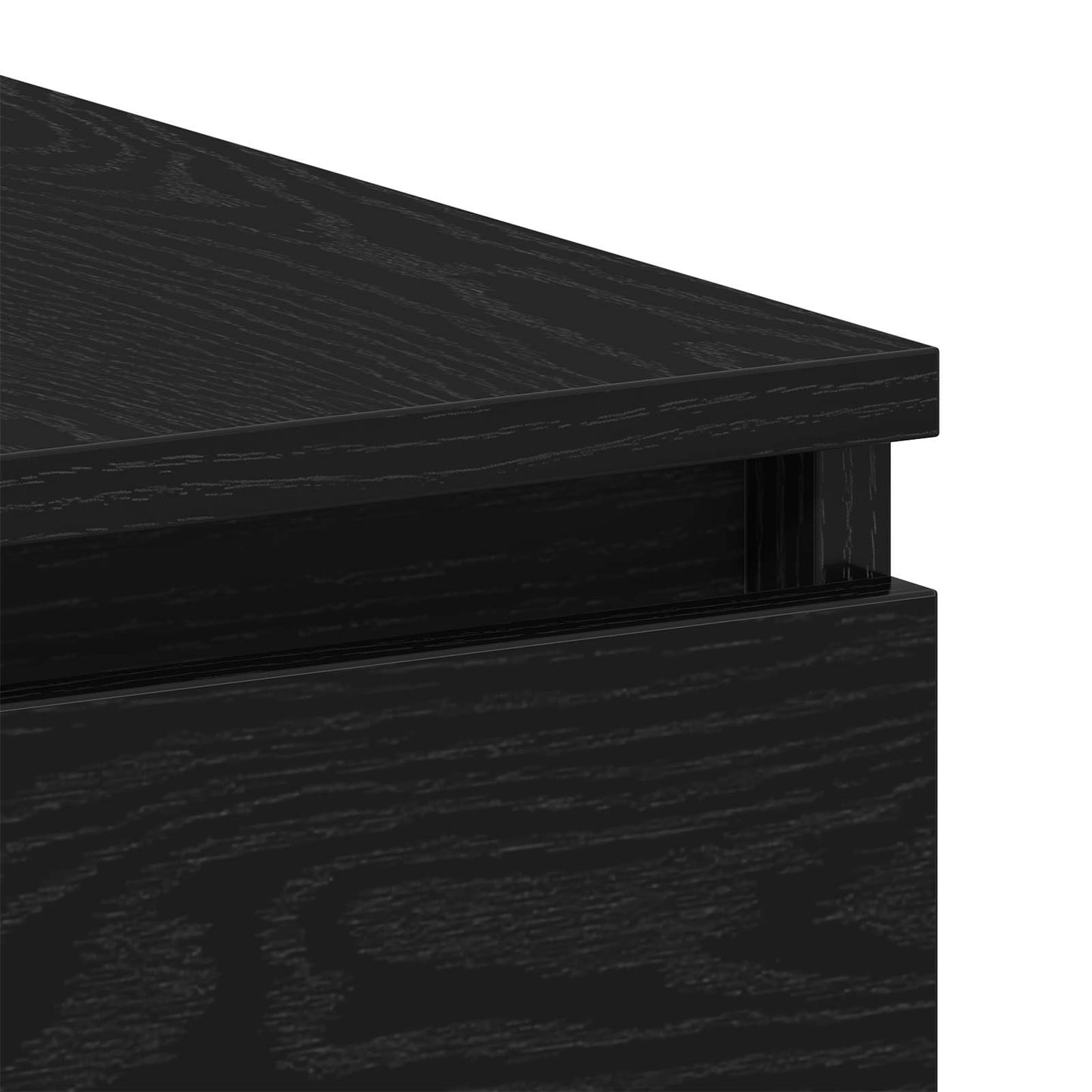 vidaXL Γραφείο Μαύρη δρυς 140 x 50 x 76 εκ. Επεξεργασμένο ξύλο