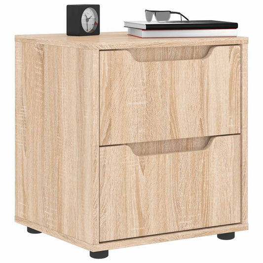 vidaXL κομοδίνο VISNES Sonoma Δρυς 45x40x50 cm Επεξεργασμένο ξύλο