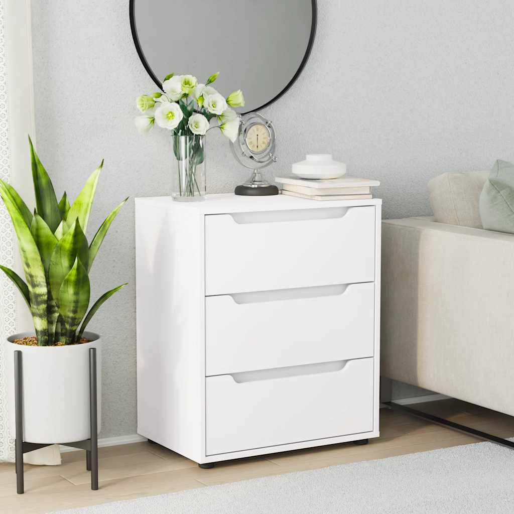 vidaXL Μπουφές VISNES Λευκό 60x40x73 εκ. από Τεχνητό Ξύλο