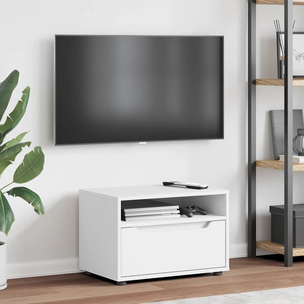 vidaXL Έπιπλο Τηλεόρασης VISNES Λευκό 60x40x38 εκ. από Τεχνητό Ξύλο