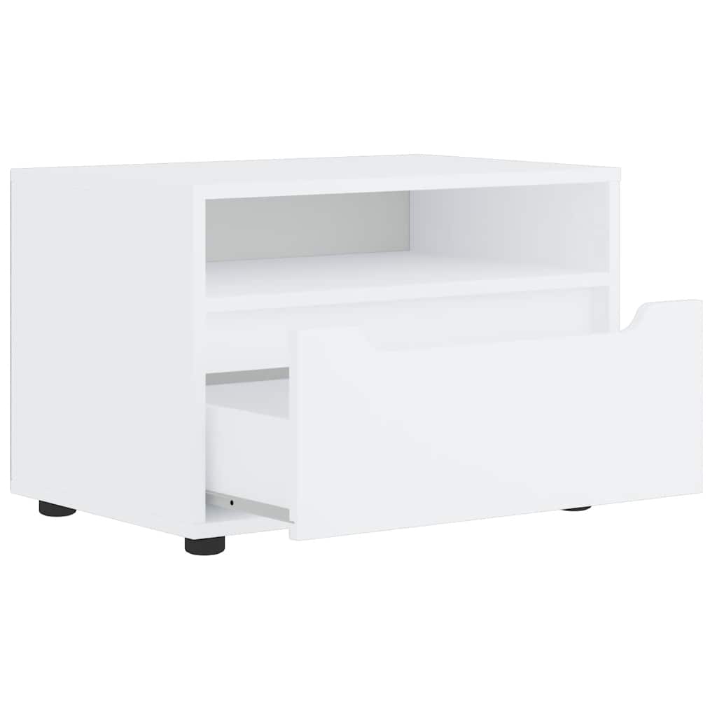 vidaXL Έπιπλο Τηλεόρασης VISNES Λευκό 60x40x38 εκ. από Τεχνητό Ξύλο