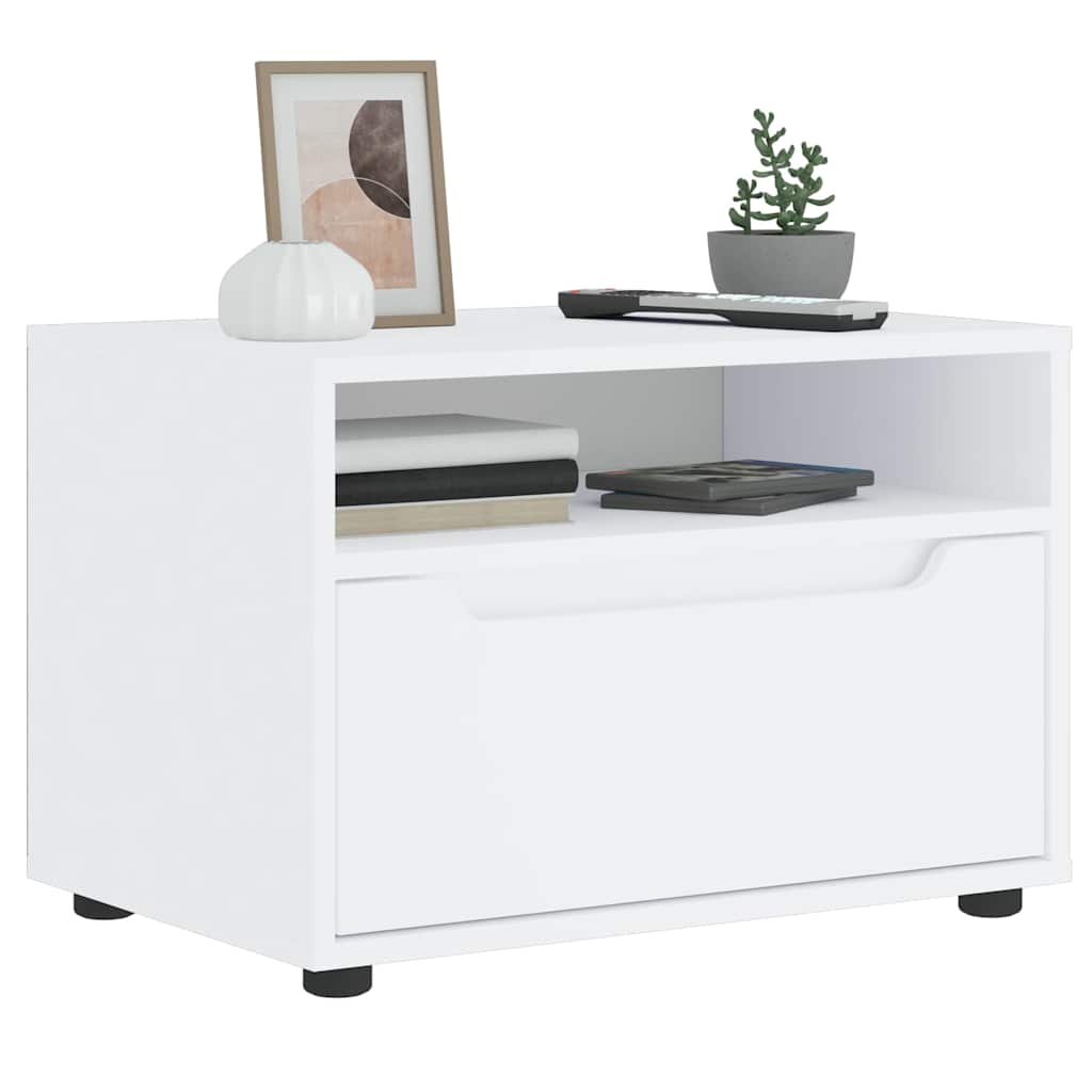 vidaXL Έπιπλο Τηλεόρασης VISNES Λευκό 60x40x38 εκ. από Τεχνητό Ξύλο