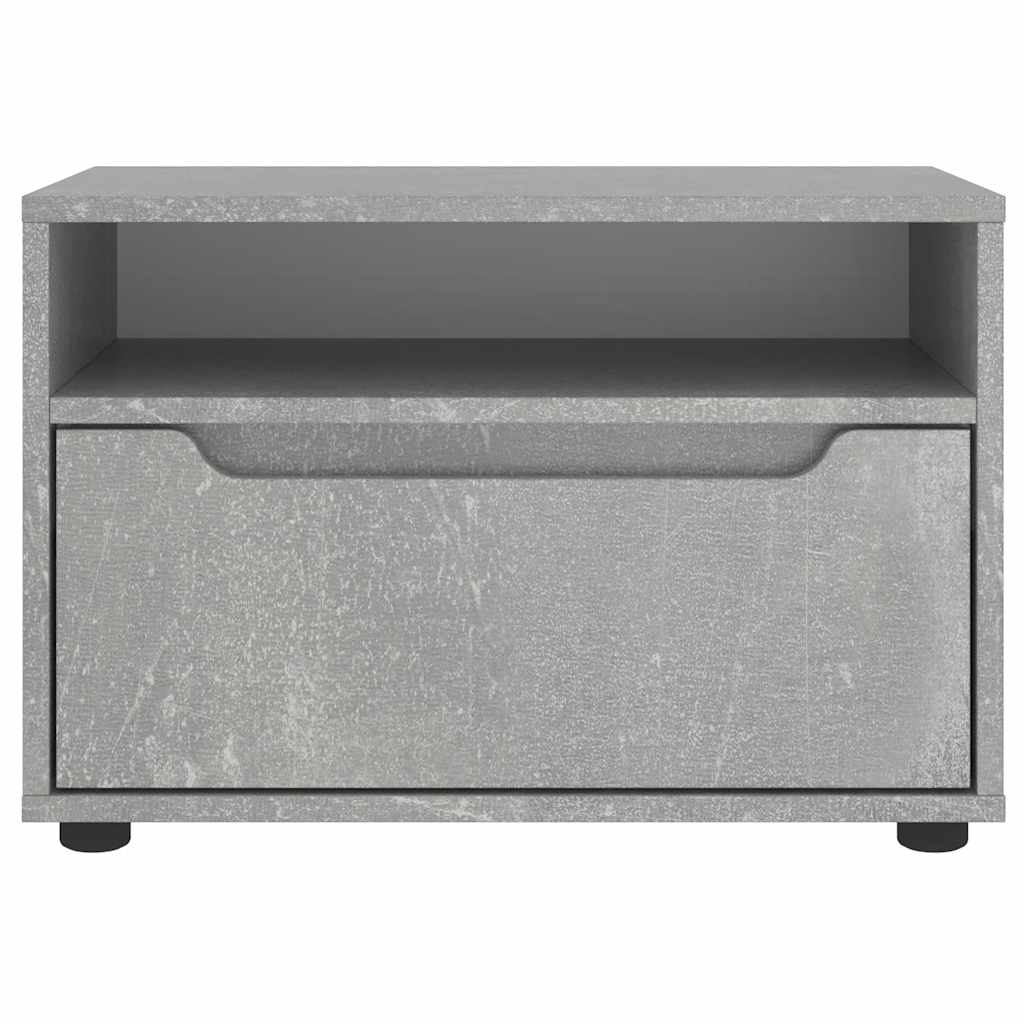 vidaXL ντουλάπι τηλεόρασης VISNES Γκρι μπετόν 60x40x38 cm