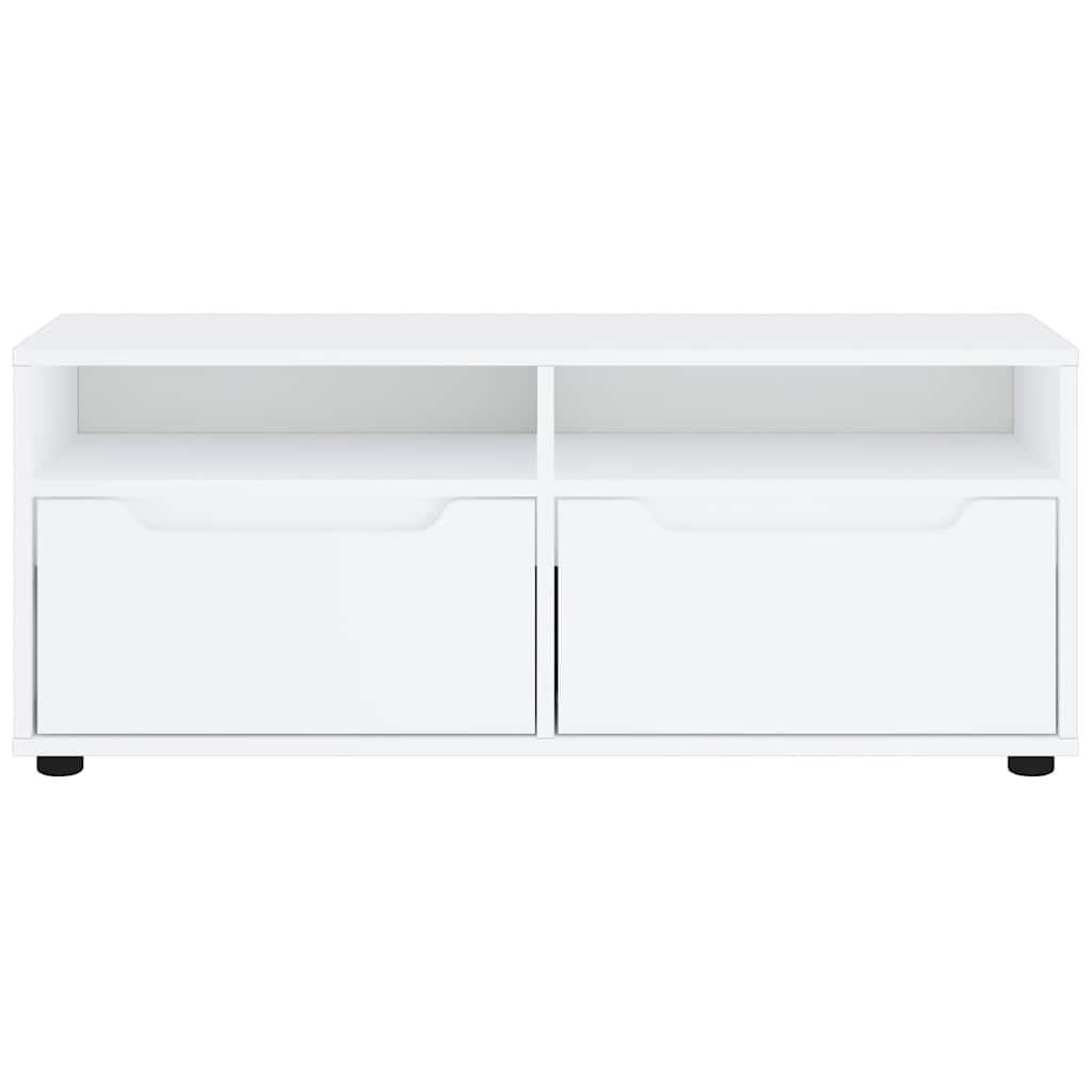 vidaXL Έπιπλο Τηλεόρασης VISNES Λευκό 100x40x38 εκ. από Τεχνητό Ξύλο