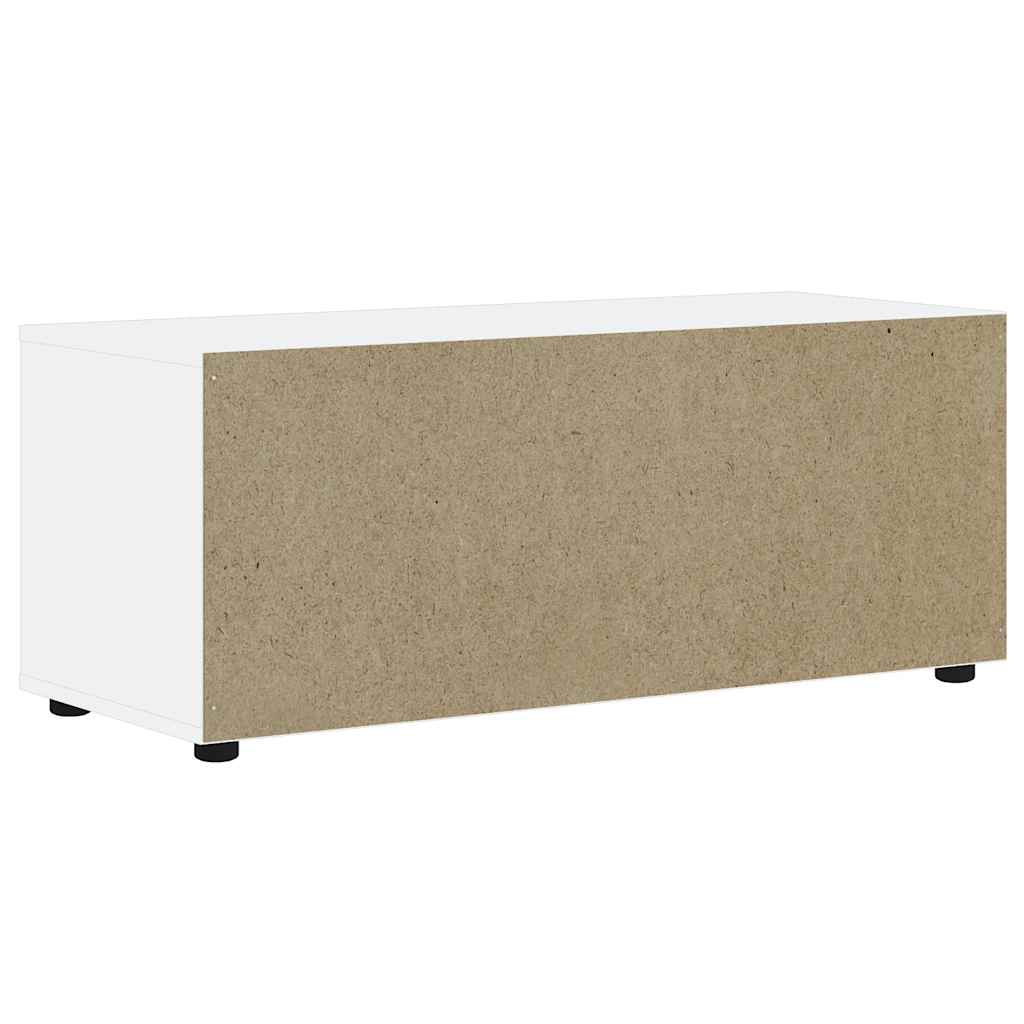vidaXL Έπιπλο Τηλεόρασης VISNES Λευκό 100x40x38 εκ. από Τεχνητό Ξύλο