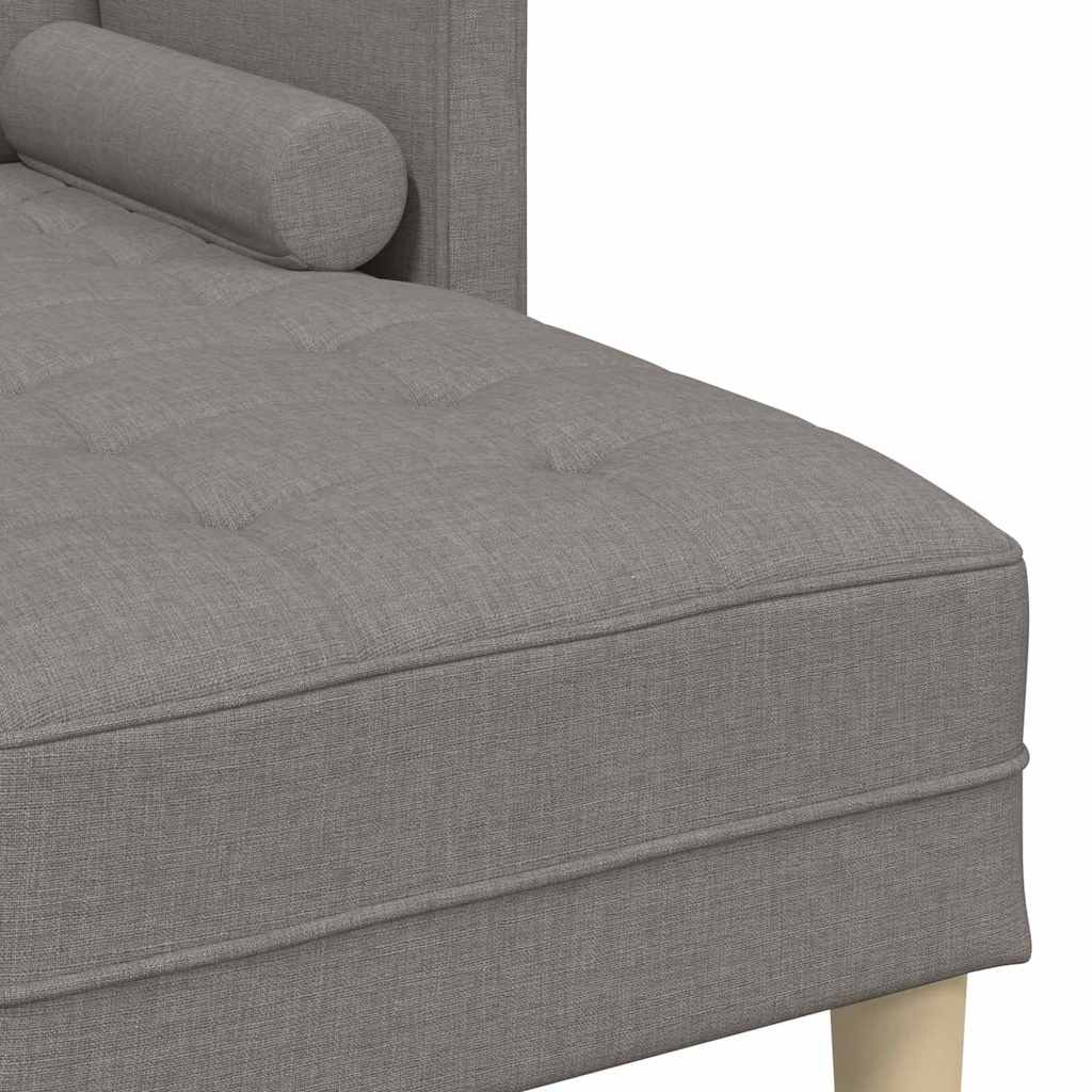vidaXL Σετ Καναπέ με μαξιλάρι Taupe Πολυεστέρας