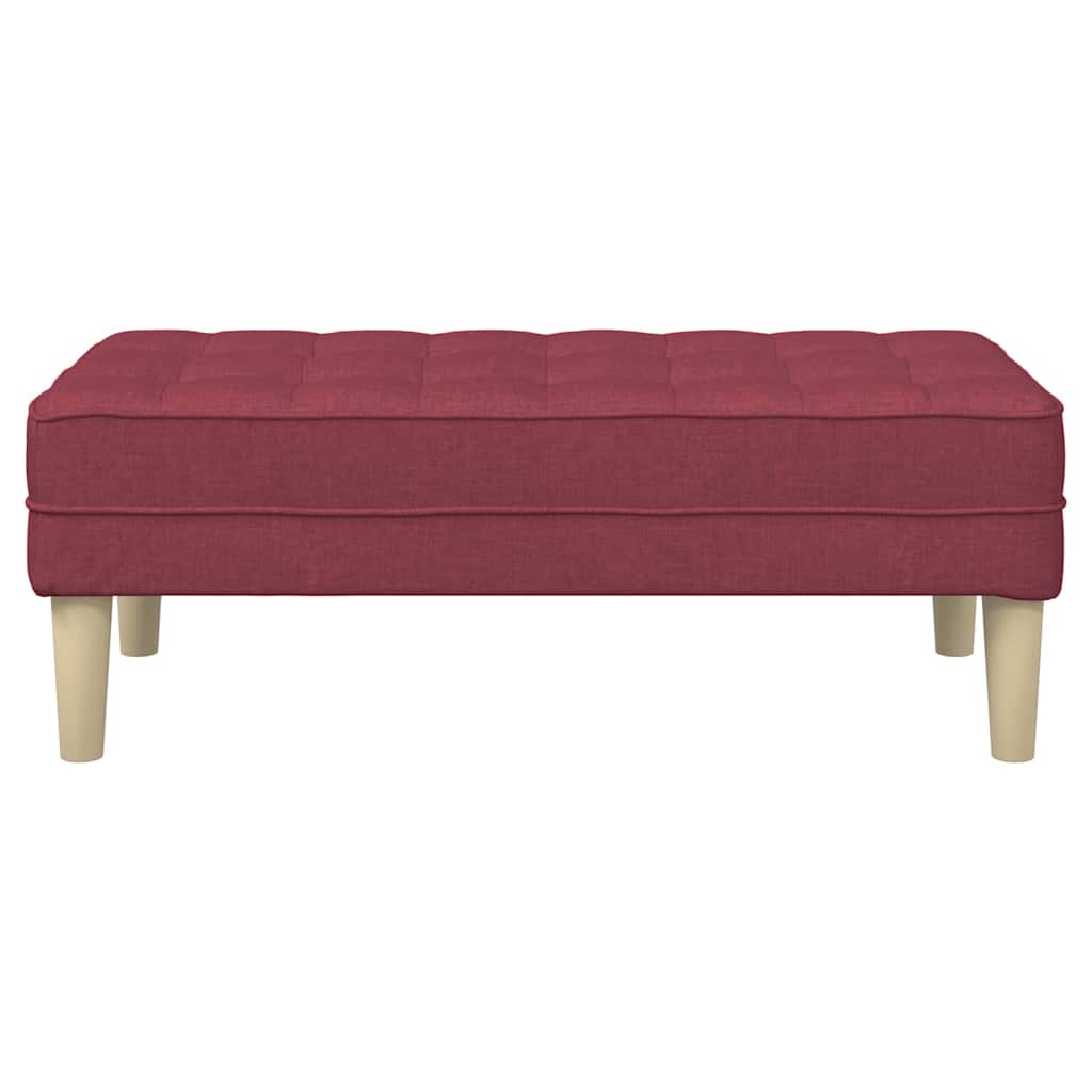 vidaXL παγκάκι με μαξιλάρι Κόκκινο 113 x 57 x 39 εκ. ύφασμα