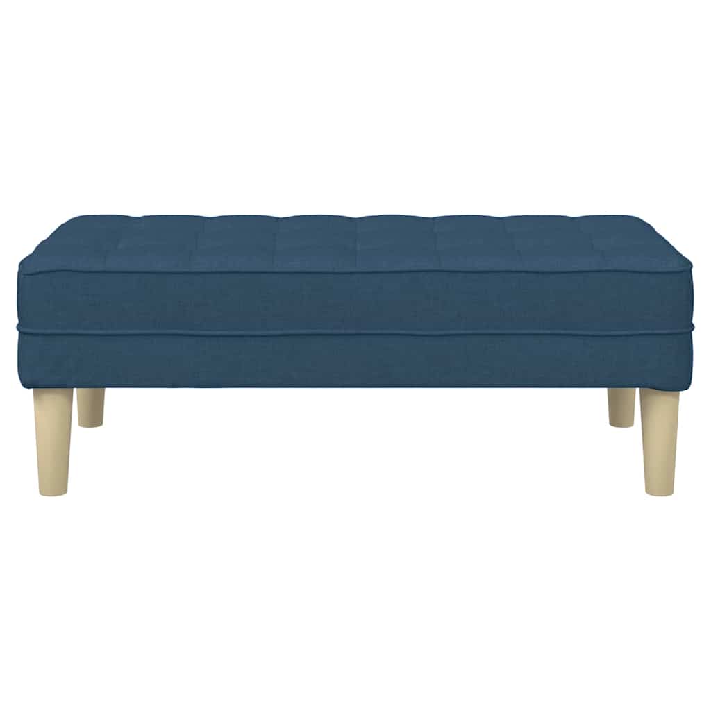 vidaXL παγκάκι με μαξιλάρι Μπλε 113 x 57 x 39 εκ. ύφασμα