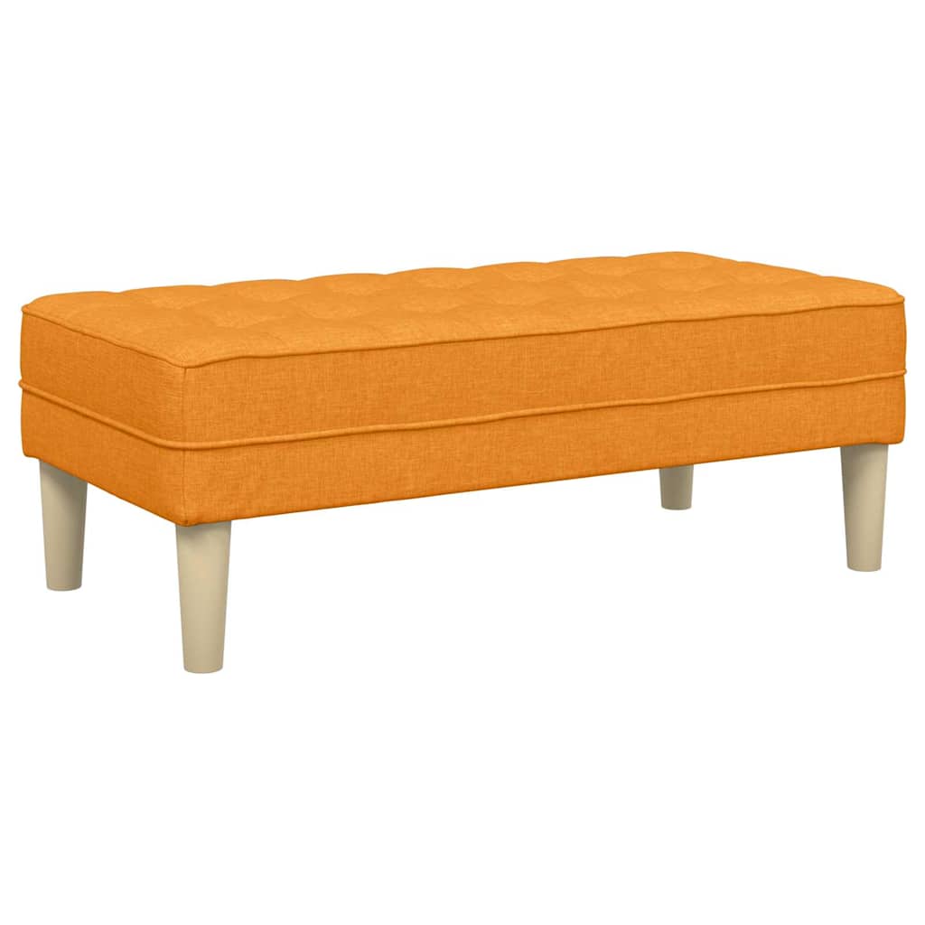 vidaXL παγκάκι με μαξιλάρι Σκούρο κίτρινο 113 x 57 x 39 εκ. ύφασμα
