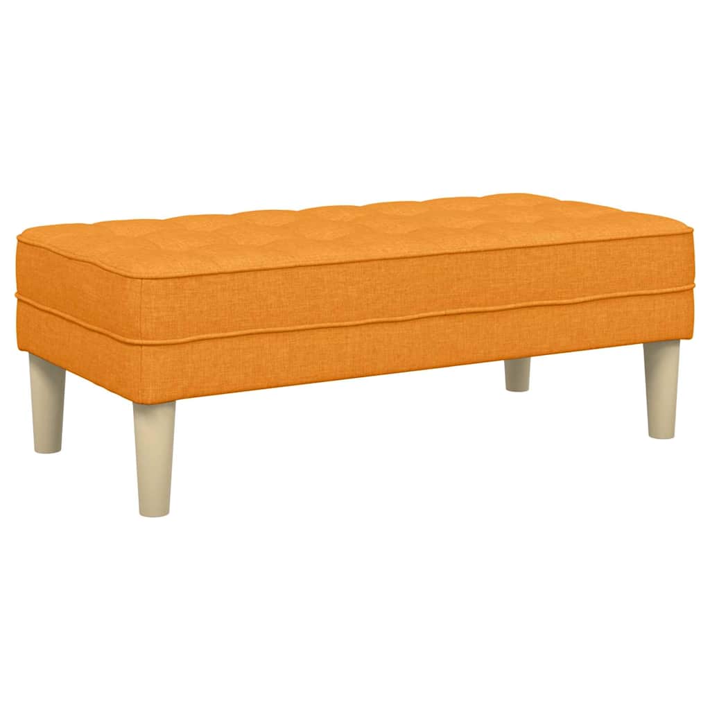 vidaXL παγκάκι με μαξιλάρι Σκούρο κίτρινο 113 x 57 x 39 εκ. ύφασμα