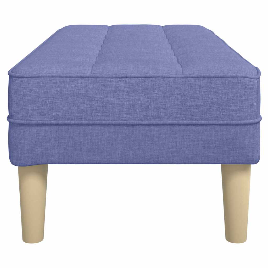 vidaXL παγκάκι με μαξιλάρι Μπλε τζην 113 x 57 x 39 εκ. ύφασμα