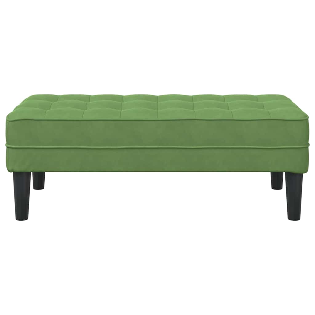 vidaXL παγκάκι με μαξιλάρι Ανοιχτό Πράσινο 113 x 57 x 39 εκ. Βελούδο
