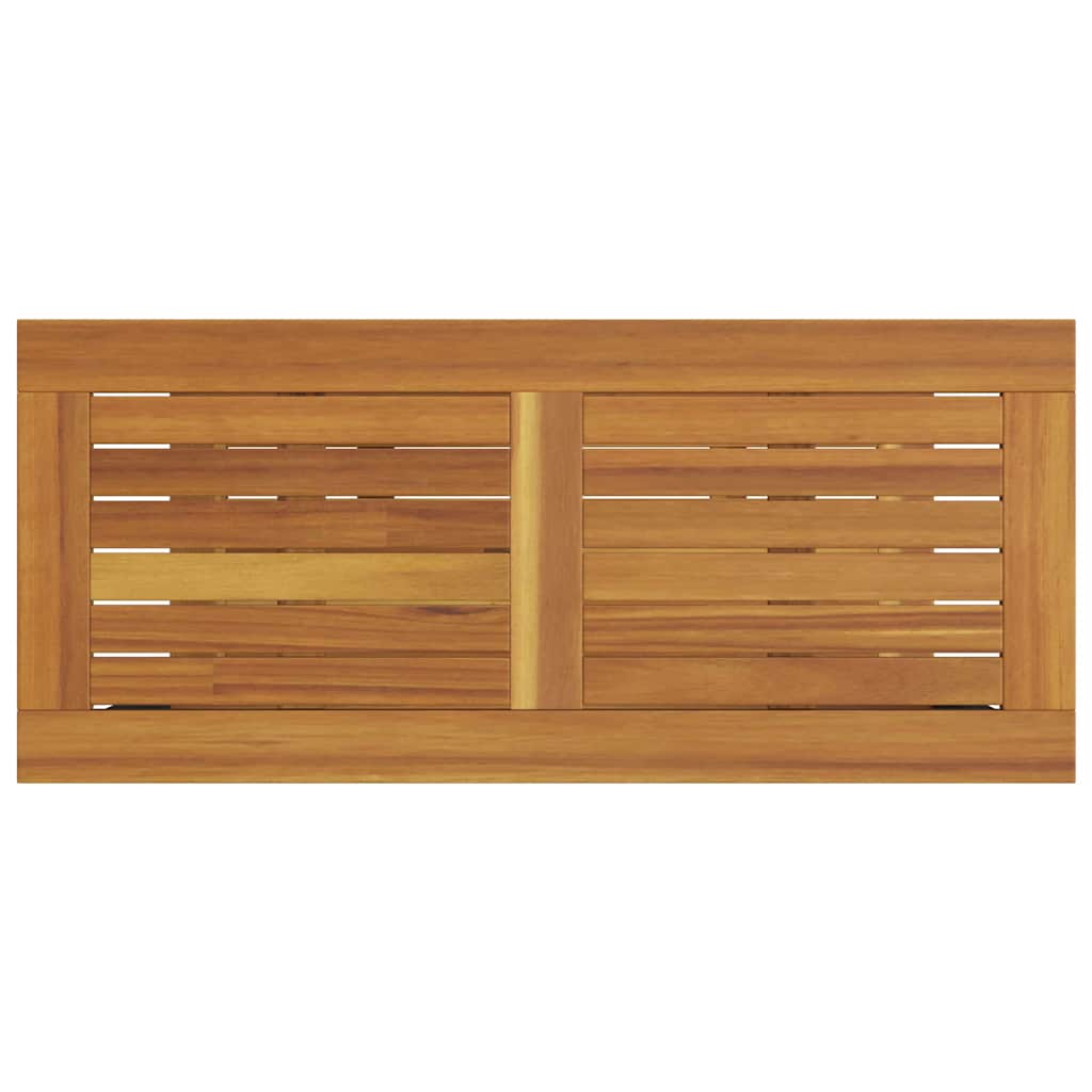 vidaXL Εξωτερικό Τραπέζι με αποθήκευση Φυσικό και γκρι 80 x 35 x 75 cm