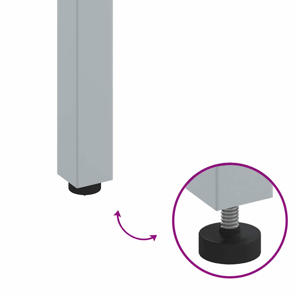 vidaXL Εξωτερικό Τραπέζι Φυσικό και Γκρι 150 x 90 x 75 cm