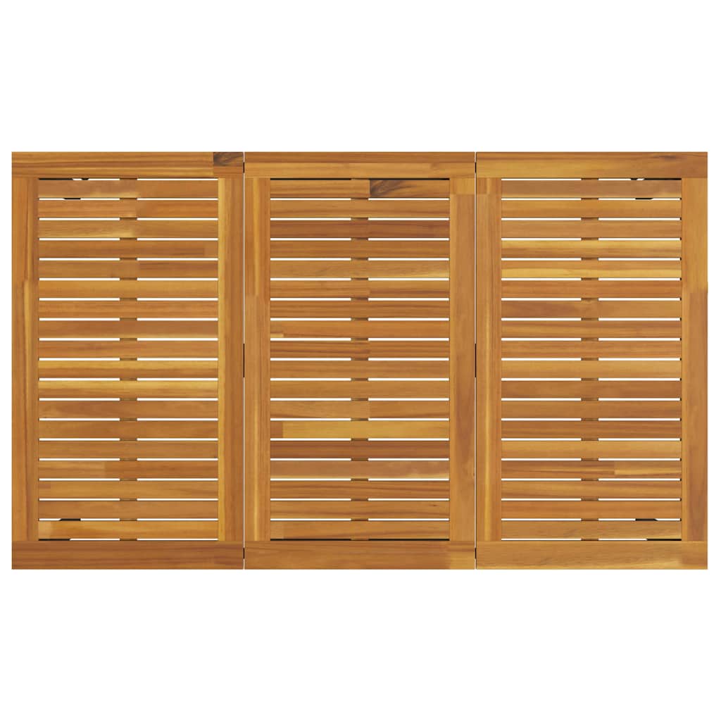 vidaXL Εξωτερικό Τραπέζι Φυσικό και Γκρι 150 x 90 x 75 cm