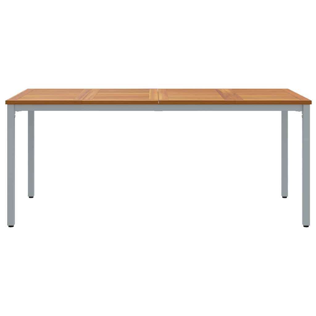 vidaXL Εξωτερικό Τραπέζι Φυσικό και Γκρι 180 x 90 x 75 cm