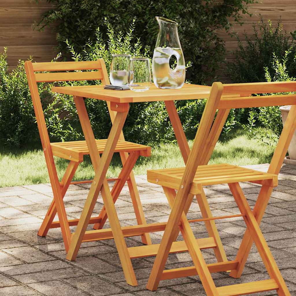 vidaXL Τραπέζι Κήπου Φυσικό 60 x 60 x 72 cm Στερεό Ξύλο Ακακίας