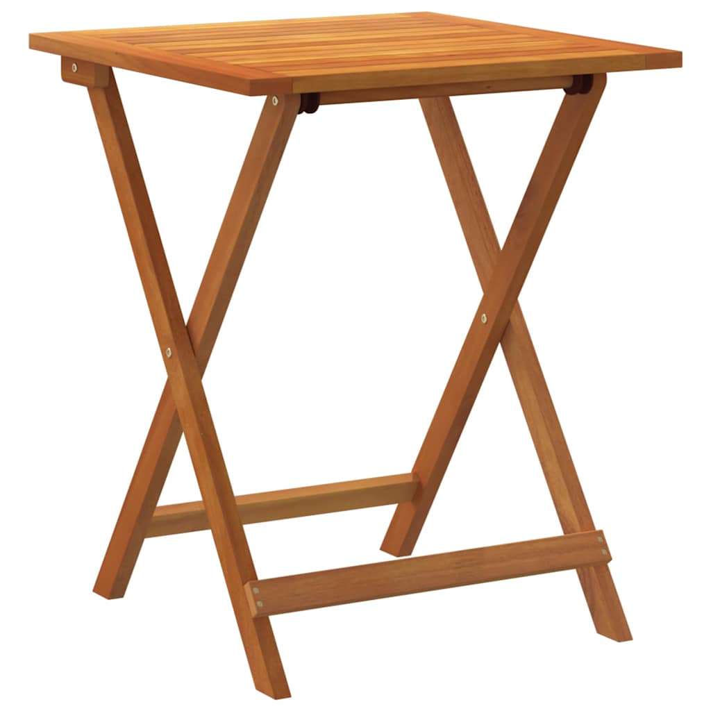 vidaXL Τραπέζι Κήπου Φυσικό 60 x 60 x 72 cm Στερεό Ξύλο Ακακίας