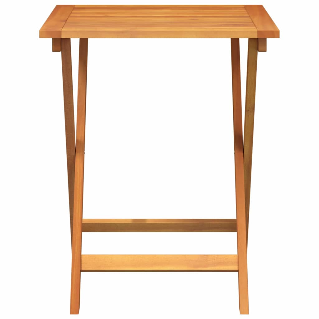vidaXL Τραπέζι Κήπου Φυσικό 60 x 60 x 72 cm Στερεό Ξύλο Ακακίας