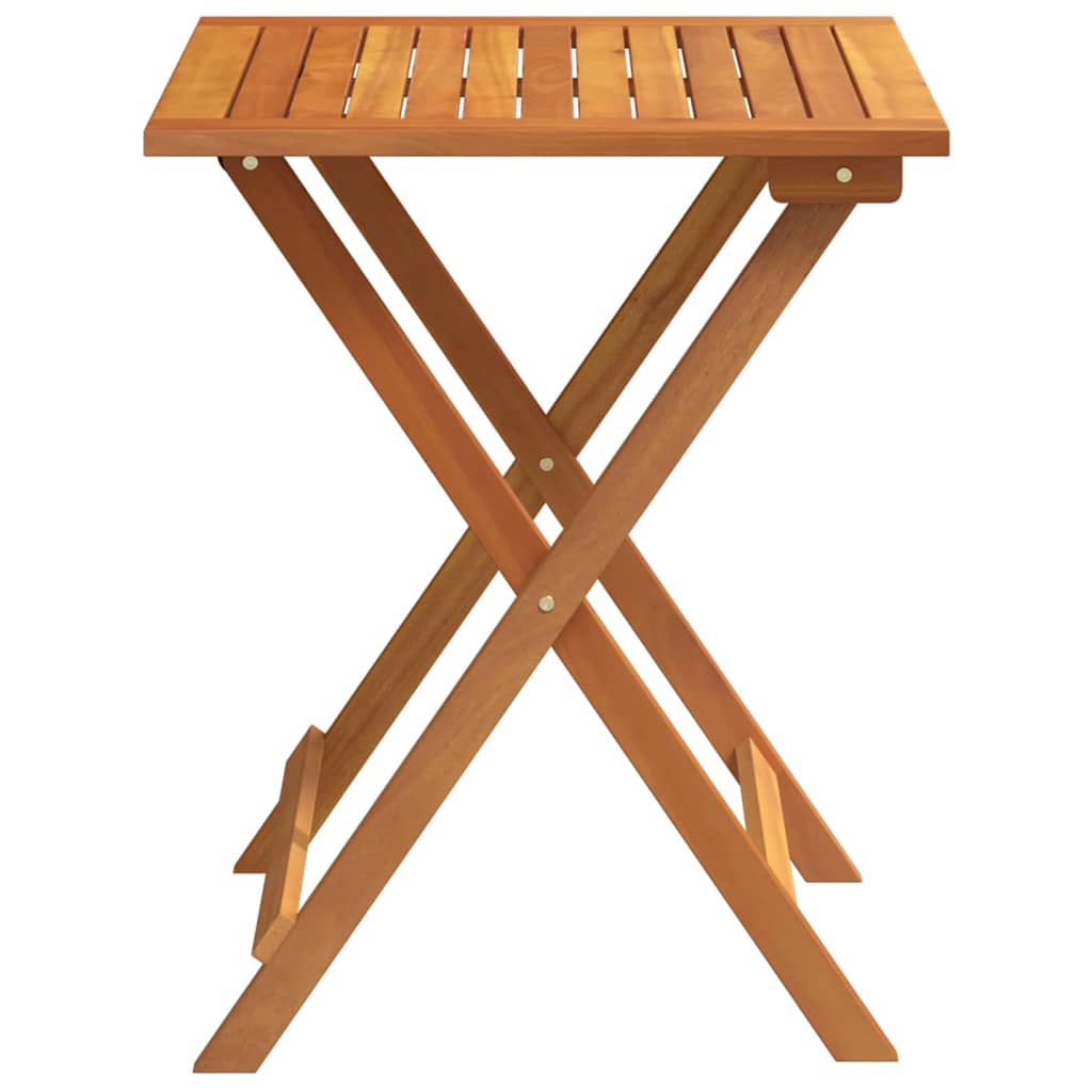 vidaXL Τραπέζι Κήπου Φυσικό 60 x 60 x 72 cm Στερεό Ξύλο Ακακίας