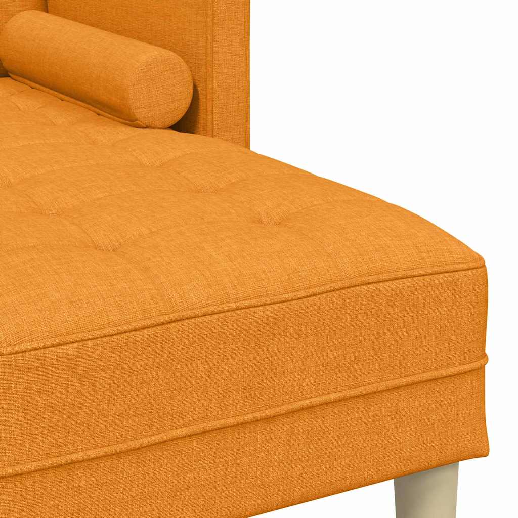 vidaXL Σετ Καναπέ με μαξιλάρι 2 pcs Σκούρο κίτρινο Πολυεστέρας