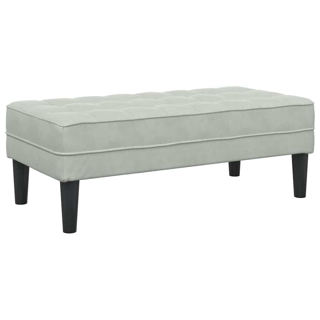 vidaXL Σετ Καναπέ με μαξιλάρι 2 pcs Ανοιχτό γκρι Πολυεστέρας