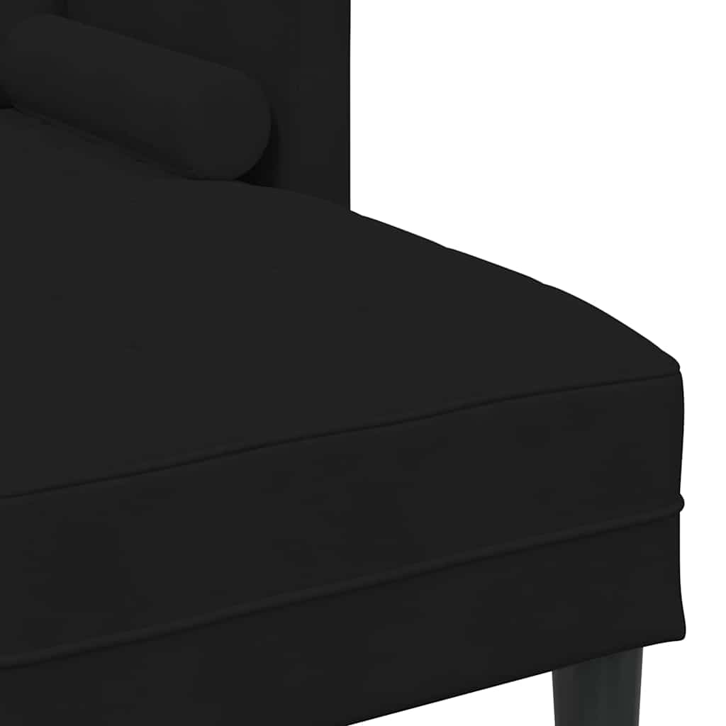 vidaXL Σετ Καναπέ με μαξιλάρι 2 pcs Μαύρο Πολυεστέρας